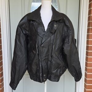 WILSONS LEATHER Vintage Bomber  Motorcycle Jacket Thinsulate Size XL